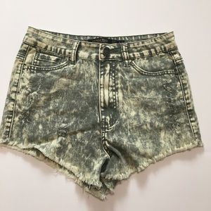 High Rise Jean Shorts